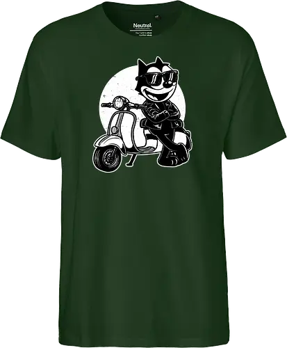 Cool Black Cat Biker