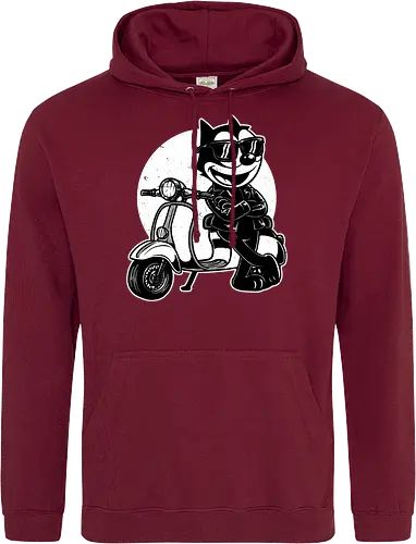 Cool Black Cat Biker