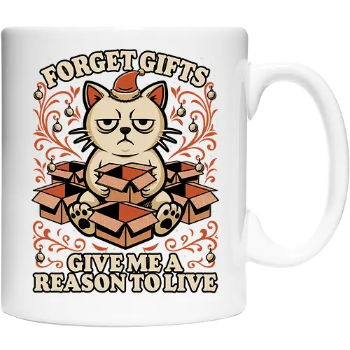 Sad Cat Gift Christmas