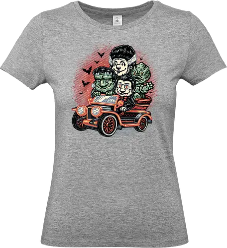 Horrific Roadtrip - Horror, monsters, funny, humor, road trip, vacation, creatures, movie, film - Standard T-Shirt (Frauen)