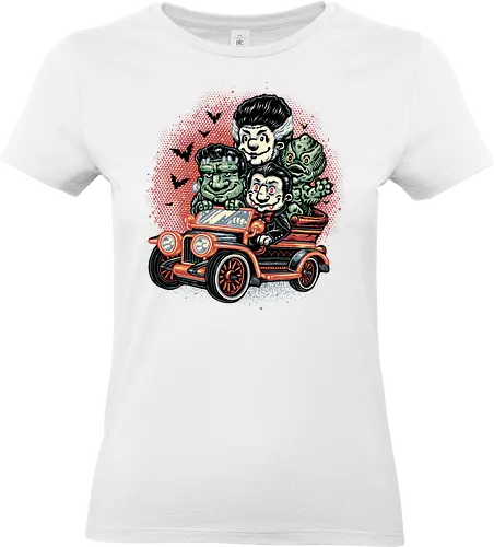 Horrific Roadtrip - Horror, monsters, funny, humor, road trip, vacation, creatures, movie, film - Standard T-Shirt (Frauen)