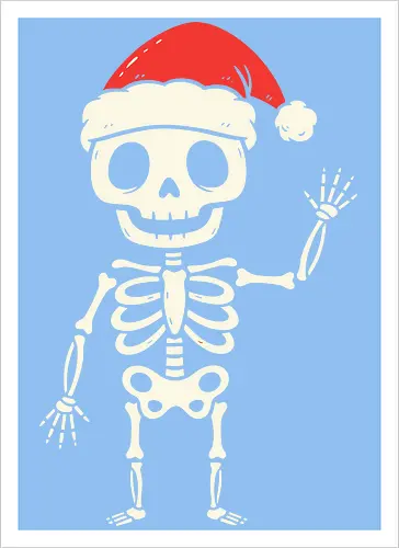 Santa Skeleton's Greeting