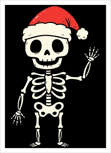 Santa Skeleton's Greeting