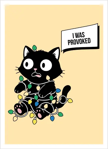  Christmas Cat: I Was Provoked