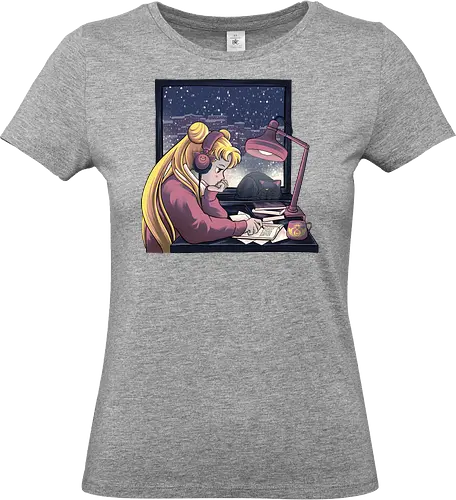 Lofi Moon Girl - Standard T-Shirt (Frauen)