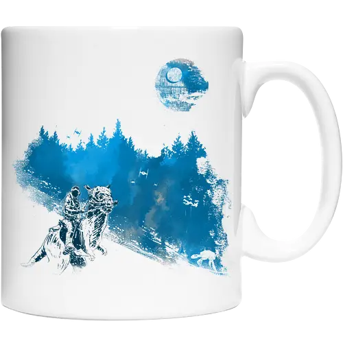 Luke's vacation - stars wars, scifi, science fiction, Hoth, movie, pop culture, winter - Keramiktasse