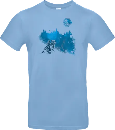 Luke's vacation - stars wars, scifi, science fiction, Hoth, movie, pop culture, winter - Standard T-Shirt