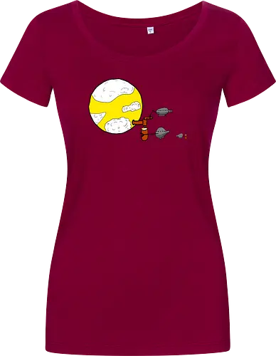 Bierplanet - Bier, Durst, Weltall, Alkohol - Damen T-Shirt