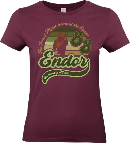 Vintage sanctuary moon - retro, rebel, 70s, movies, films, date, galaxy, star, 80s movies, endor, ewoks - Standard T-Shirt (Frauen)
