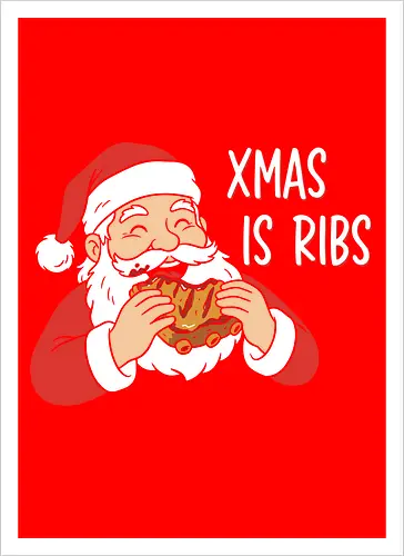 Funny BBQ Santa Claus