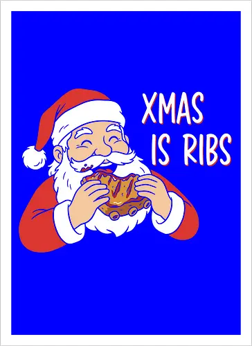 Funny BBQ Santa Claus