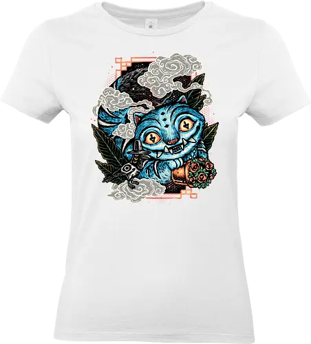 Ancient Blue Tiger - Movie, hunter, demons, tiger, animal, cute, animation, animated - Standard T-Shirt (Frauen)