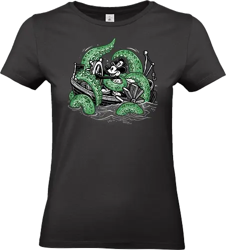 Steamboat and the Monster - Cartoons, cartoon, character, animated, animation, fictional, cosmic, mash up - Standard T-Shirt (Frauen)