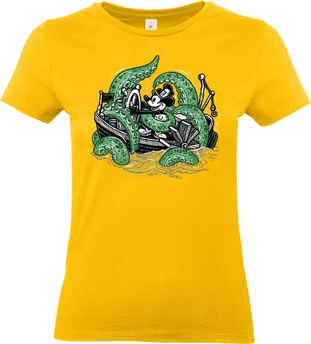 Steamboat and the Monster - Cartoons, cartoon, character, animated, animation, fictional, cosmic, mash up - Standard T-Shirt (Frauen)