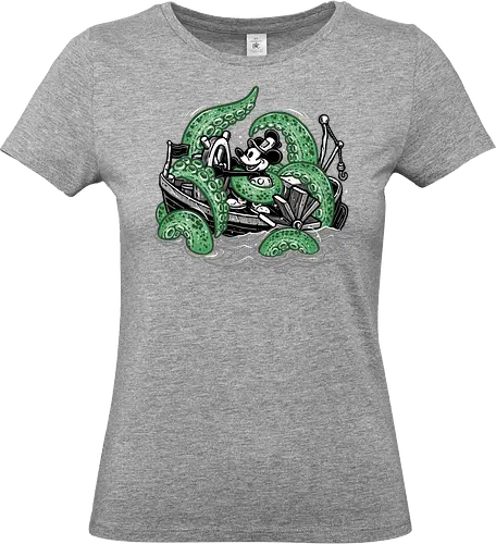 Steamboat and the Monster - Cartoons, cartoon, character, animated, animation, fictional, cosmic, mash up - Standard T-Shirt (Frauen)
