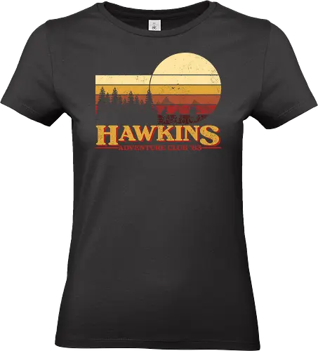 Retro Adventure Club - Strange, Hawkins, Adventure, Club 80's - Standard T-Shirt (Frauen)