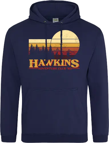 Retro Adventure Club - Strange, Hawkins, Adventure, Club 80's - Standard Hoodie
