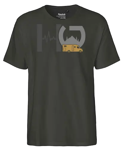 Homegeparkt Logo Bunt - Fairtrade T-Shirt
