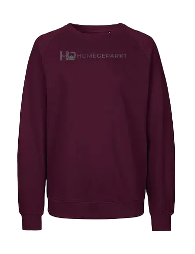Homegeparkt Schrift & Logo - Fairtrade Sweatshirt