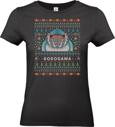 wyvern Ugly Sweater - hunting, monster hunter world, wyvern, coffee, gamer, gaming, video games, iceborne, palico, felyne, monster hunter rise, monster hunter wilds, pukei pukei, ugly christmas sweater - Standard T-Shirt (Frauen)