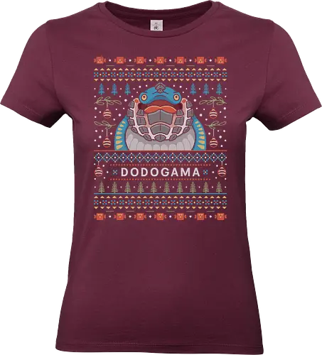 wyvern Ugly Sweater - hunting, monster hunter world, wyvern, coffee, gamer, gaming, video games, iceborne, palico, felyne, monster hunter rise, monster hunter wilds, pukei pukei, ugly christmas sweater - Standard T-Shirt (Frauen)