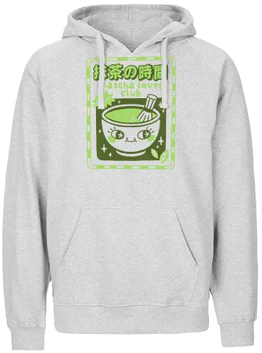 Matcha lover club - matcha, japan, tea, kawaii - Fairtrade Hoodie