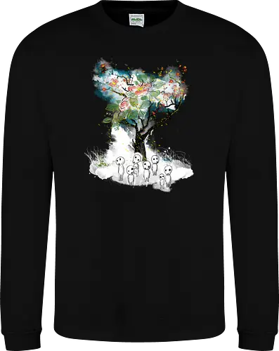 Kodamas a la Hokusai