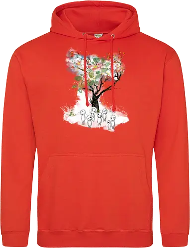 Kodamas a la Hokusai