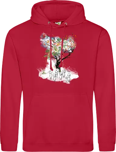 Kodamas a la Hokusai - kodamas, cute, kids, anime, japan pop culture, fantasy - Standard Hoodie