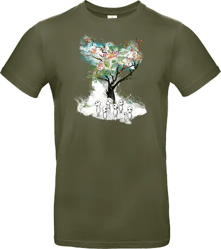 Kodamas a la Hokusai