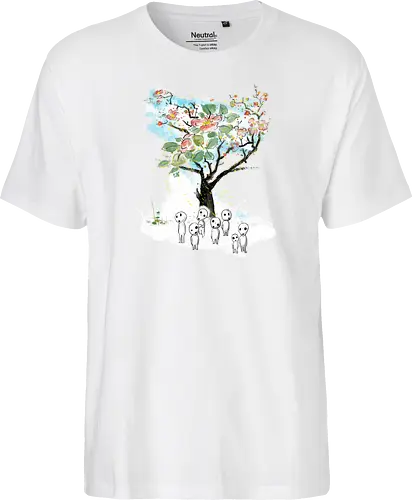 Kodamas a la Hokusai - kodamas, cute, kids, anime, japan pop culture, fantasy - Fairtrade T-Shirt