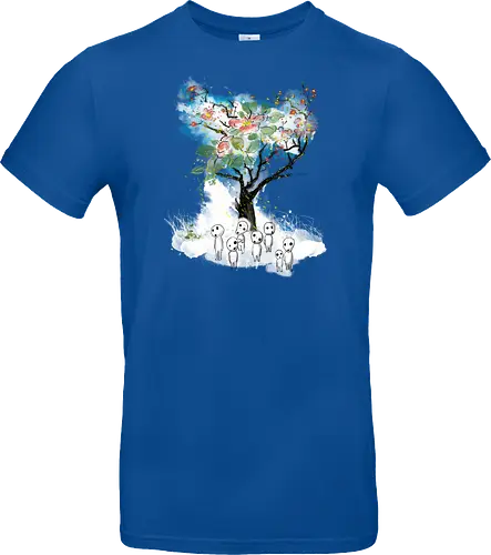 Kodamas a la Hokusai