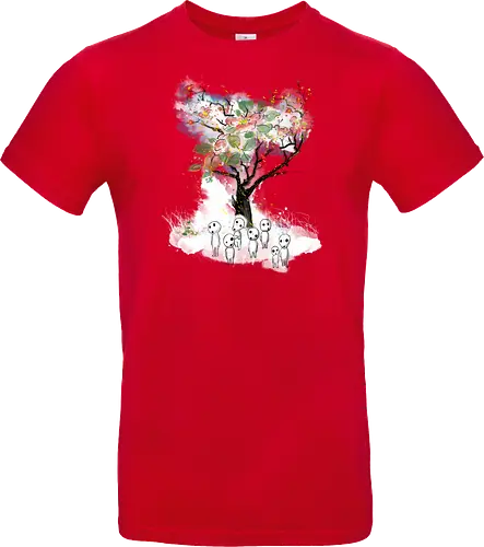 Kodamas a la Hokusai