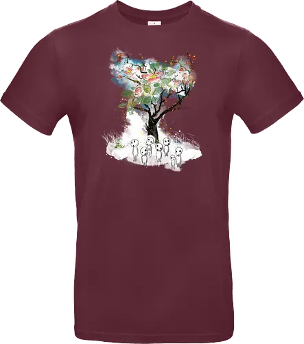 Kodamas a la Hokusai