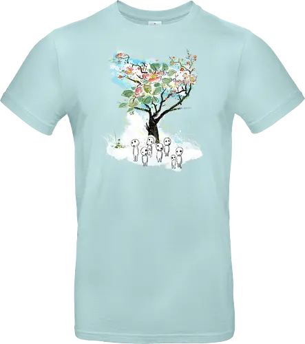 Kodamas a la Hokusai - kodamas, cute, kids, anime, japan pop culture, fantasy - Standard T-Shirt