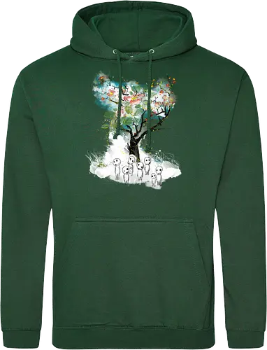 Kodamas a la Hokusai