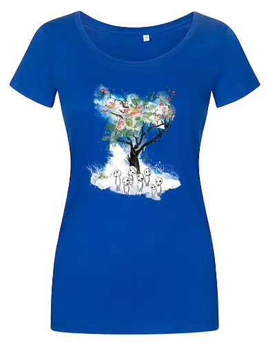 Kodamas a la Hokusai