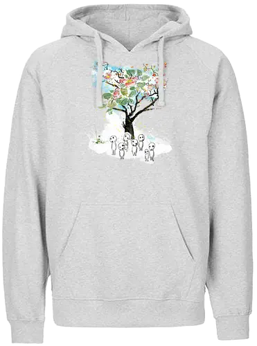 Kodamas a la Hokusai - kodamas, cute, kids, anime, japan pop culture, fantasy - Fairtrade Hoodie