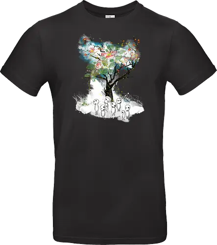 Kodamas a la Hokusai