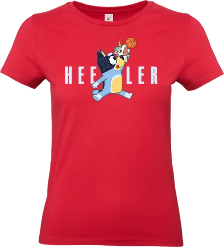 Air Heeler! - bluey, dad, father, fathers-day, basketball, basket, jordan, air, funny, sports - Standard T-Shirt (Frauen)