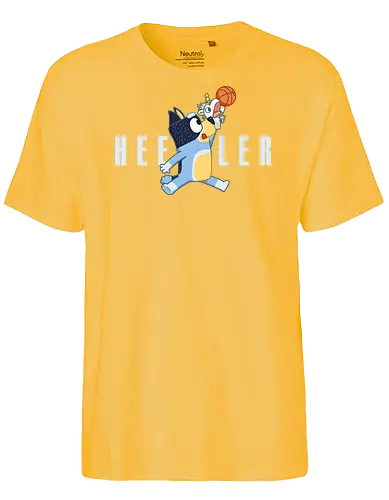 Air Heeler! - bluey, dad, father, fathers-day, basketball, basket, jordan, air, funny, sports - Fairtrade T-Shirt