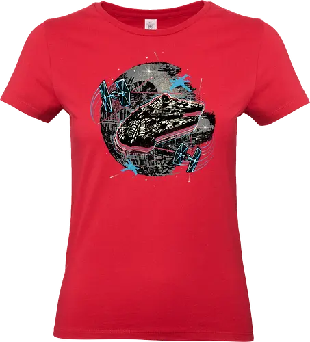 The Great Galactic Battle - Film, movie, galactic, galaxy, science fiction, sci-fi, space - Standard T-Shirt (Frauen)