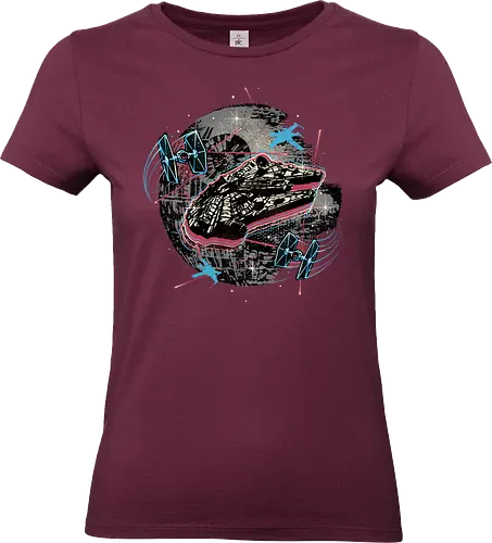 The Great Galactic Battle - Film, movie, galactic, galaxy, science fiction, sci-fi, space - Standard T-Shirt (Frauen)