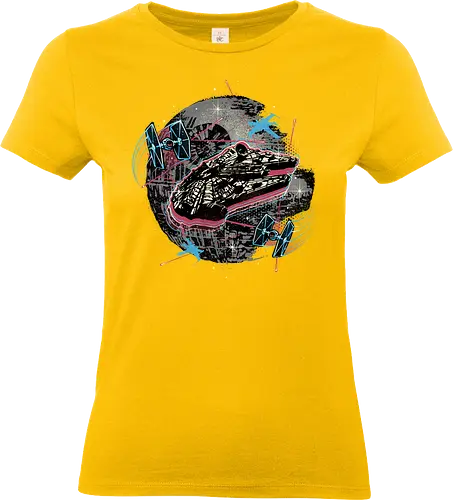 The Great Galactic Battle - Film, movie, galactic, galaxy, science fiction, sci-fi, space - Standard T-Shirt (Frauen)
