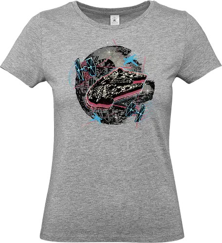 The Great Galactic Battle - Film, movie, galactic, galaxy, science fiction, sci-fi, space - Standard T-Shirt (Frauen)