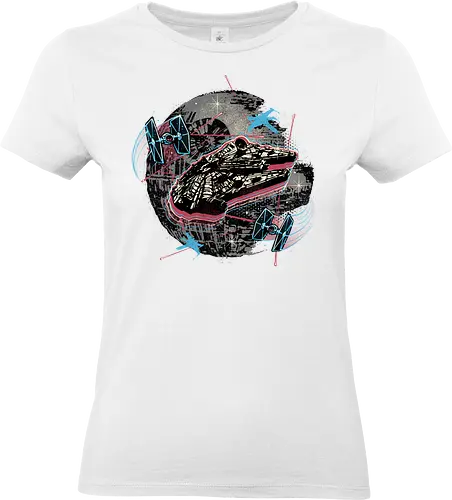 The Great Galactic Battle - Film, movie, galactic, galaxy, science fiction, sci-fi, space - Standard T-Shirt (Frauen)