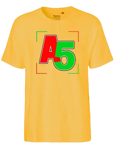 Ash5ive - Logo Ecken - ash5ive, ash5, ashfive, youtube, tip tap tube, echtso, merch, merchandise - Fairtrade T-Shirt