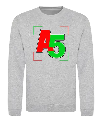Ash5ive - Logo Ecken - ash5ive, ash5, ashfive, youtube, tip tap tube, echtso, merch, merchandise - Sweatshirt