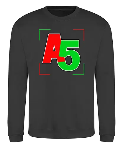 Ash5ive - Logo Ecken - ash5ive, ash5, ashfive, youtube, tip tap tube, echtso, merch, merchandise - Sweatshirt