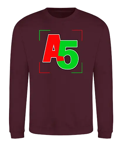 Ash5ive - Logo Ecken - ash5ive, ash5, ashfive, youtube, tip tap tube, echtso, merch, merchandise - Sweatshirt
